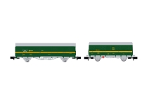 Arnold HN6577 - N - 2-tlg. Set gedeckte Güterwagen Tren Taller Oviedo, RENFE, Ep. IV-V